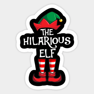 Hilarious Elf Matching Family Christmas Sticker